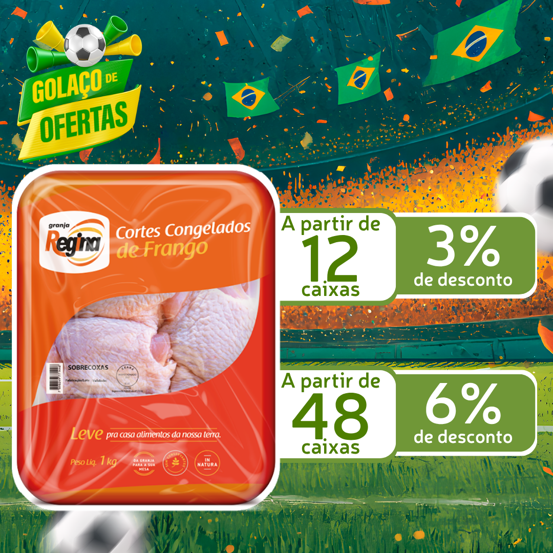 Sobrecoxa Cong 1kg - Granja Regina